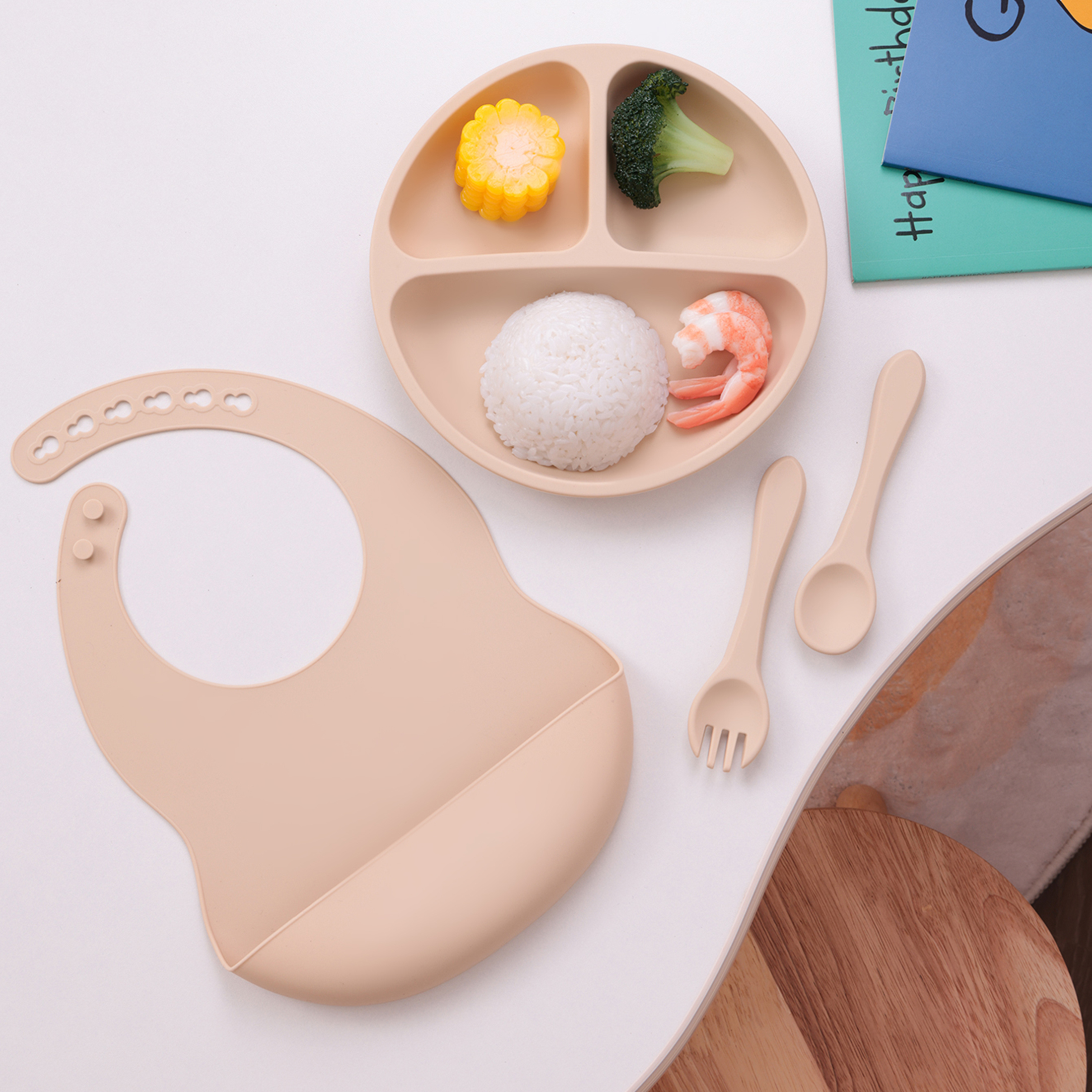 Color Kids 4PCS Baby Silicone  - Baby Food Chart 리뷰 및 가격