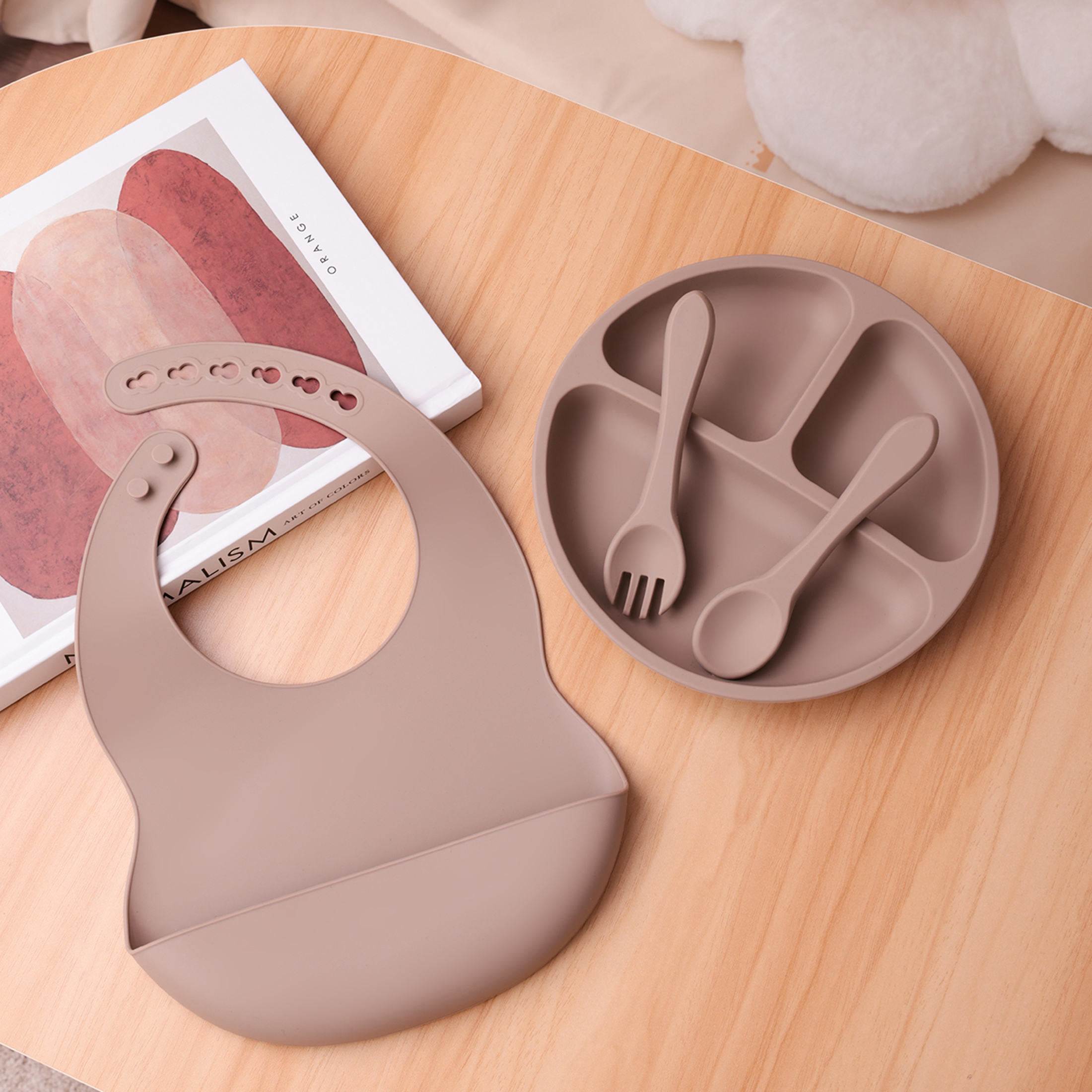 Color Kids 4PCS Baby Silicone  - Baby Food Chart 리뷰 및 가격