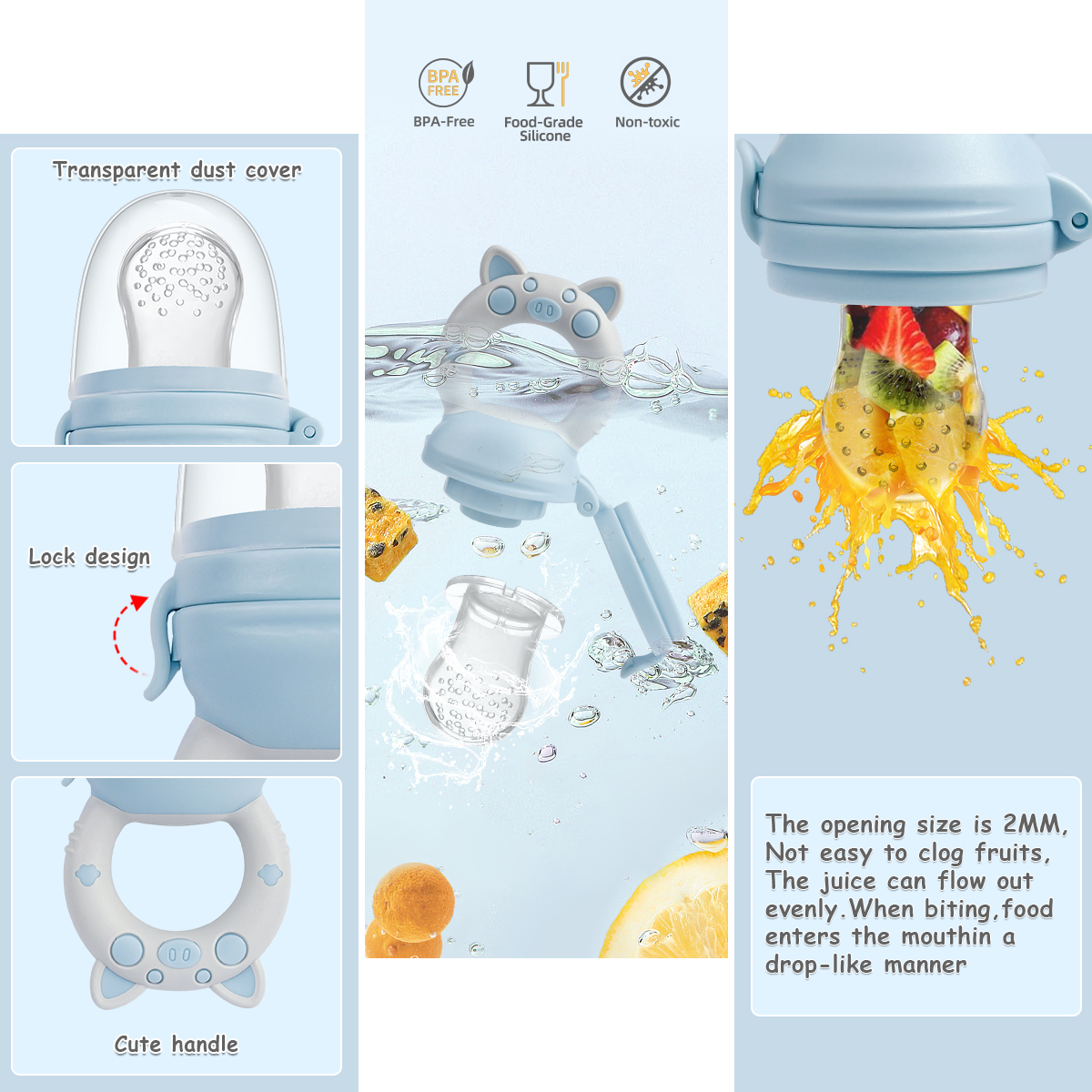 4pcs/set Silicone Fruit & Vege - Baby Food Vegetable 리뷰 및 가격