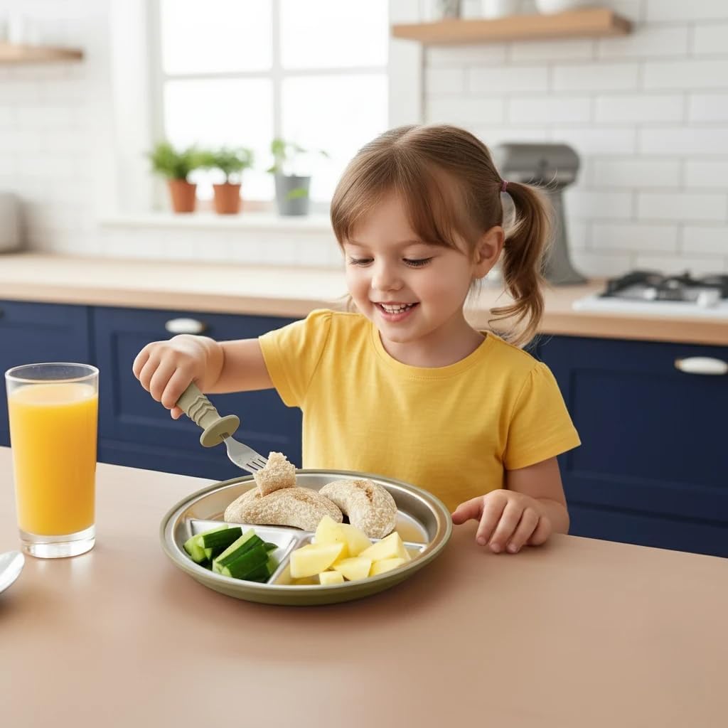 8PCS Baby Feeding Set Stainles - Self Feed Spoon 리뷰 및 가격