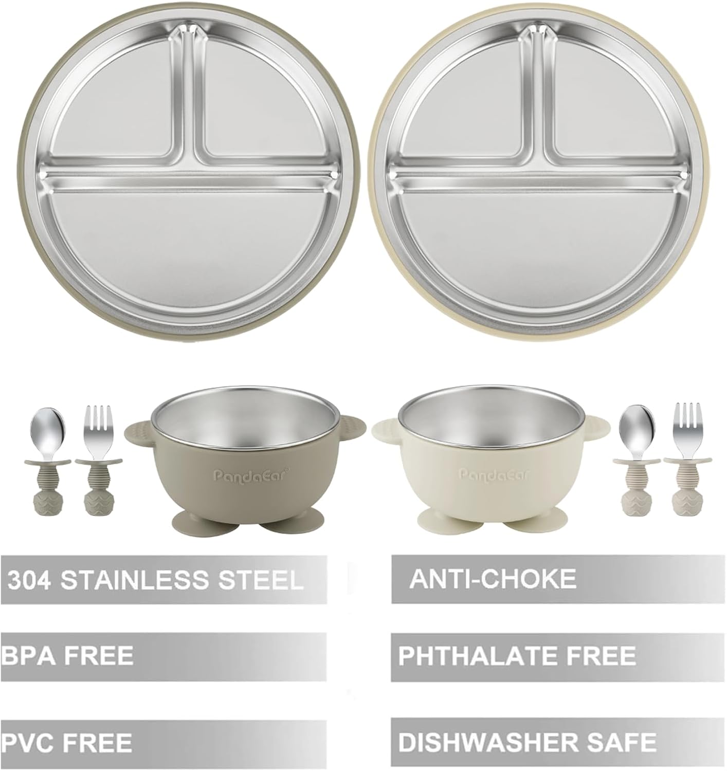 8PCS Baby Feeding Set Stainles - Self Feed Spoon 리뷰 및 가격