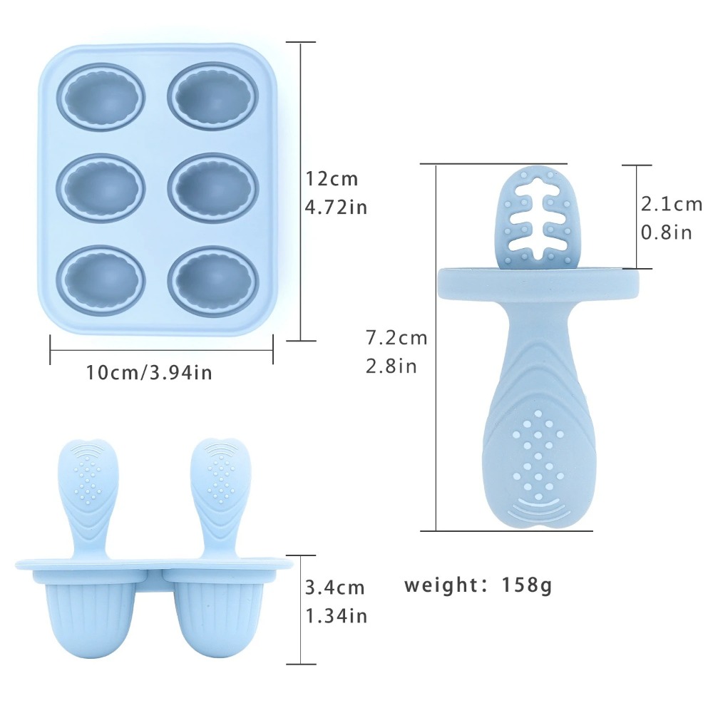 6PCS Baby Teething Ice Molds F - Baby Food Maker Baby Safe 리뷰 및 가격