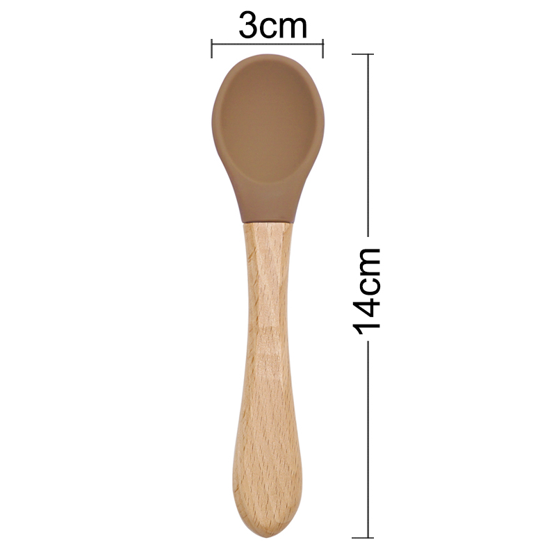 Feeding Wooden Handle Silicone - Baby Food Eat 리뷰 및 가격