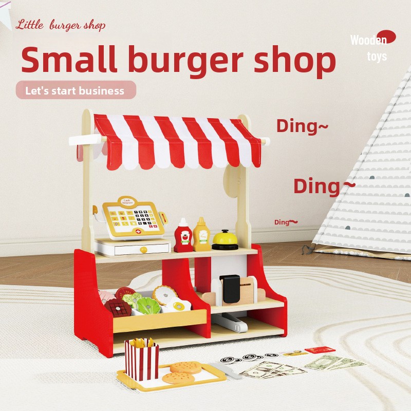 Children Toy Puzzle Wood Hambu - Baby Food Restaurant 리뷰 및 가격