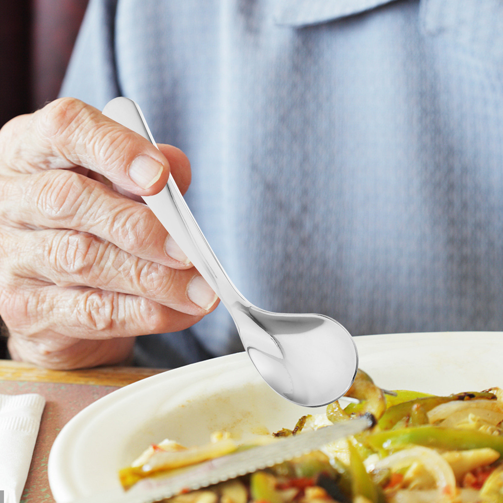 1Set Adaptive Angled Stainless - Self Feed Spoon 리뷰 및 가격
