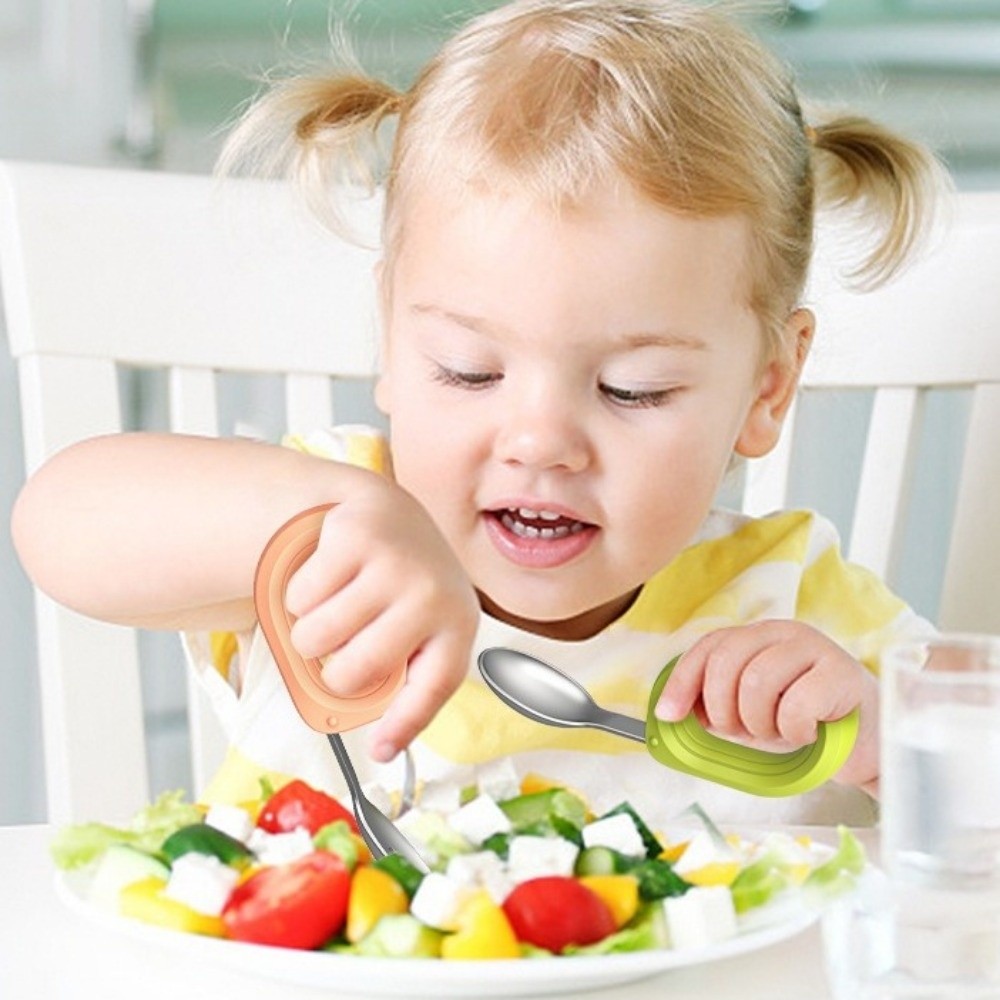 Silicone Handle Baby Silicone  - Self Feed Spoon 리뷰 및 가격