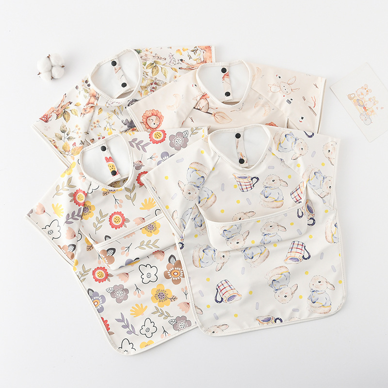 Newborn Baby Bibs Blouse Water - Baby Food Apron 리뷰 및 가격